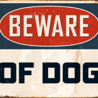 do beware of dog signs make you liable